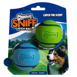 Chuckit Sniff Fetch Ball Bacon & Jordnötssmör Medium